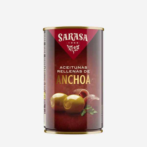 ACEITUNAS RELLENAS ANCHOA RO-370 SARASA