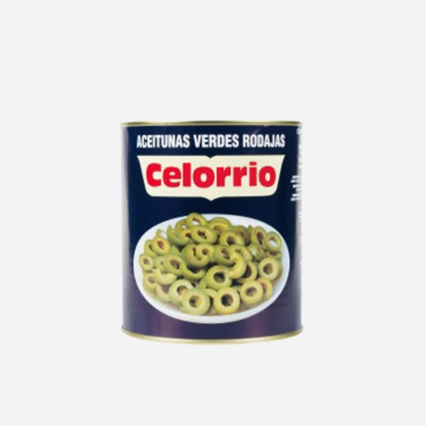 ACEITUNAS VERDES LAMINADAS 3KG CELORRIO
