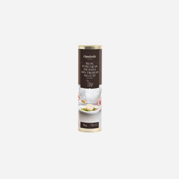 BLOC Foie Gras PATO MI-CUIT 1KG Capdevila