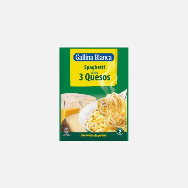 IDEAS SPAGHETTI 3QUESOS G. BLANCA