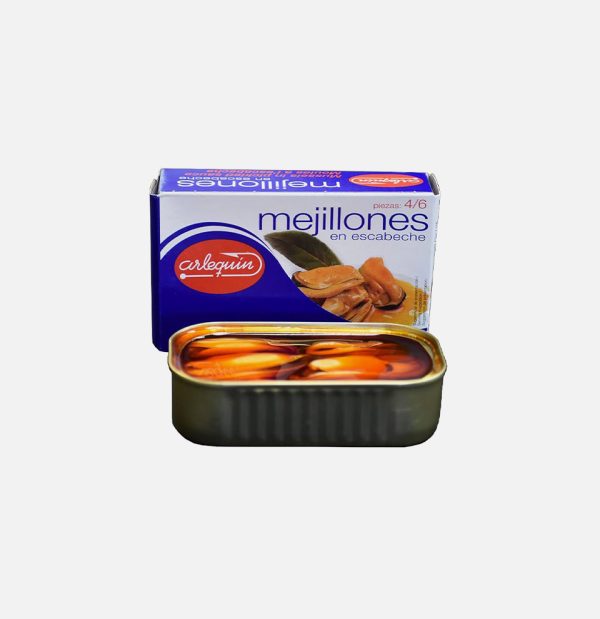 MEJILLÓN ESTALLA. ESCAB. LATA 120 GR. ARLEQUIN