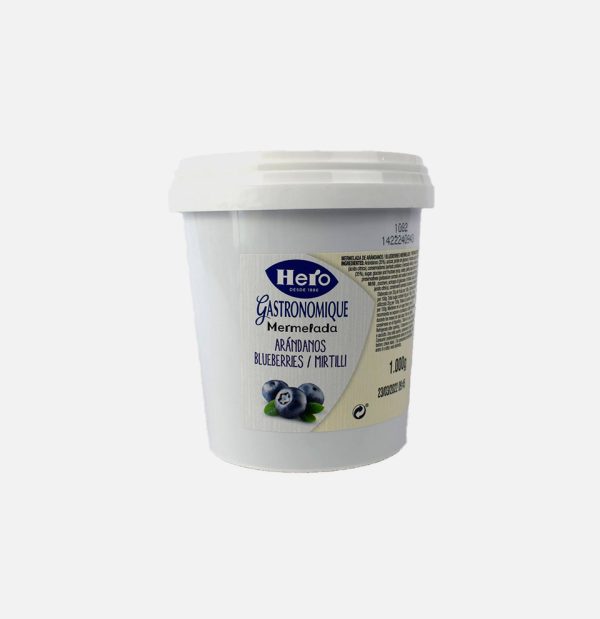 MERMELADA ARANDANOS CUBO 1 KG HERO