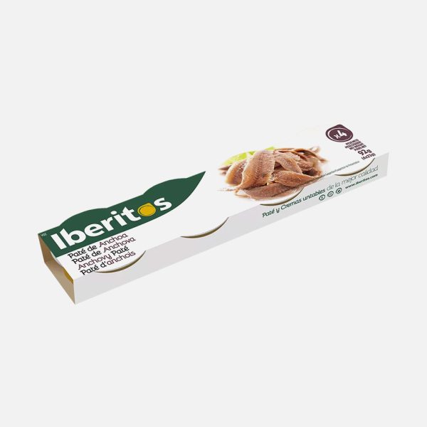 PATÉ ANCHOA PACK 4 X 25 GR. IBERITOS