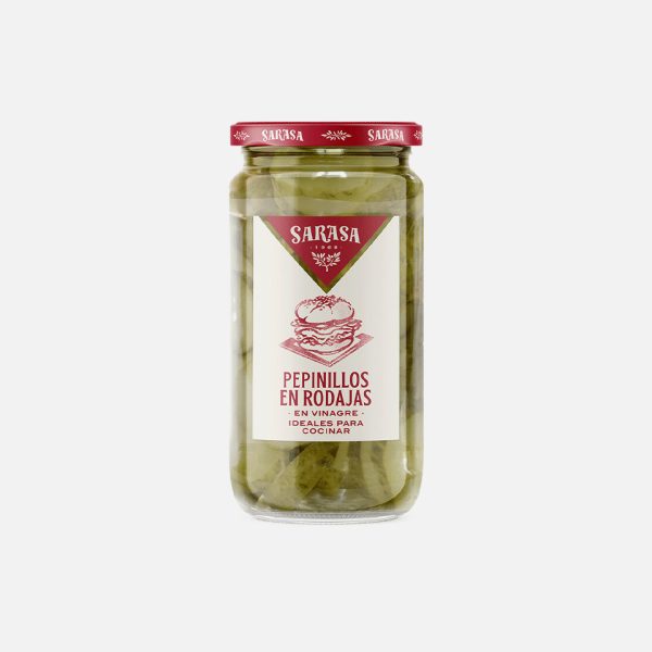 PEPINILLOS VINAGRE RODAJAS A388 SARASA