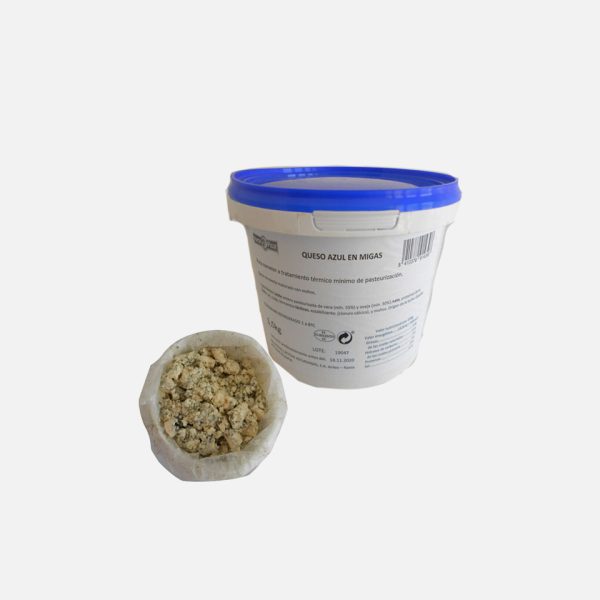QUESO AZUL MIGAS CUBO 1,5KG R. P.