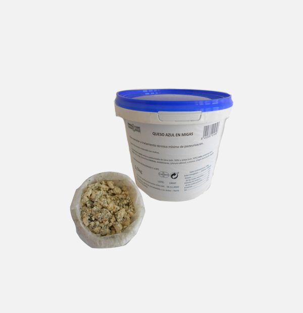 QUESO AZUL MIGAS CUBO 1,5KG R. P.