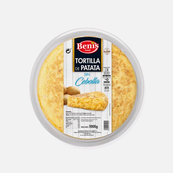 TORTILLA SIN CEBOLLA 600GR BENIS FOOD