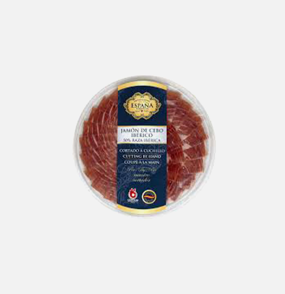SOBRE JAMÓN IB. CEB. 90GR CORT. CUCHILLO ESPAÑA